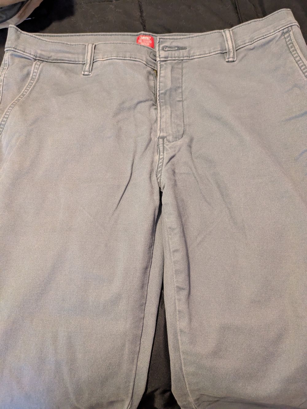 Levi's Men's Light Blue/Grey Chino Pants - Straight Fit